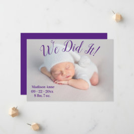 Anuncio Lo Hicimos Foto De Estadísticas De Género De Nacim