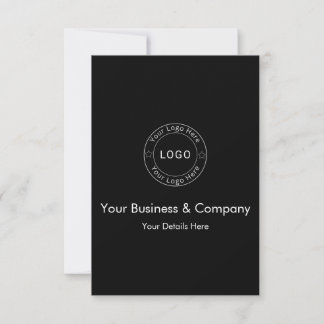 Anuncio Logotipo de su empresa en negro personalizado