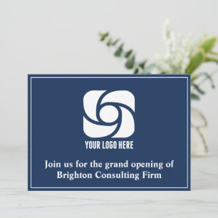 Anuncio Logotipo empresarial personalizado de gran inaugur