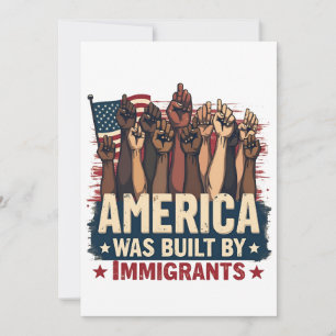 Anuncio Los Estados Unidos fueron construidos por los inmi