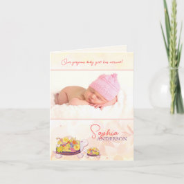 Anuncio Luau Turtles Baby Girl Photo Birth