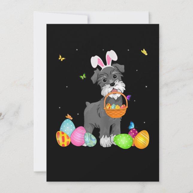 Anuncio Madre de perro mujer regalo conejo Schnauzer huevo (Anverso)