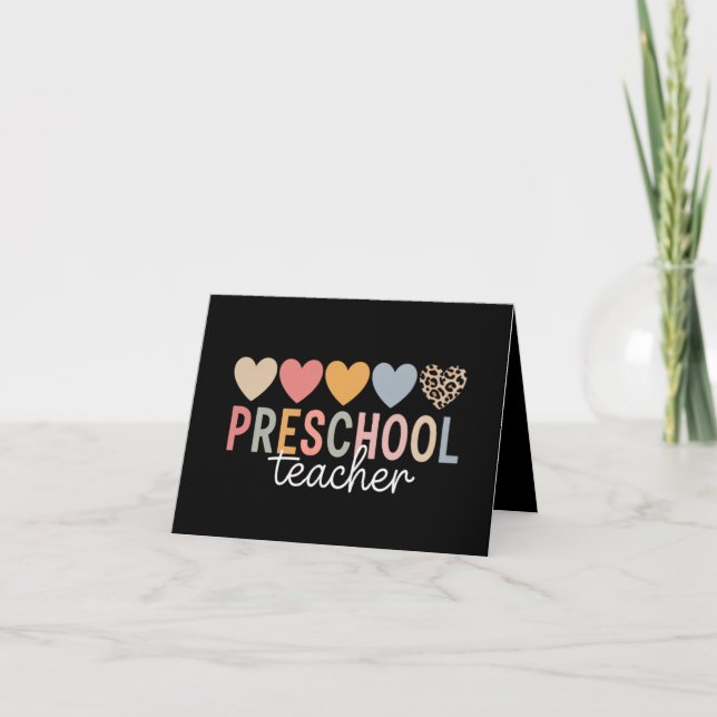 Anuncio Maestra Preescolar De Vuelta Al Colegio  (Anverso)