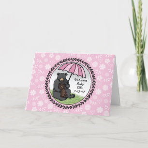 Anuncio Mama Bear and Cub, Bienvenida Personalizada Niña