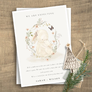 Anuncio Mamá del bebé dulce Bunny Floral Bebé