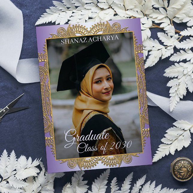 Anuncio Mandala De Oro En Graduación Morada (Subido por el creador)