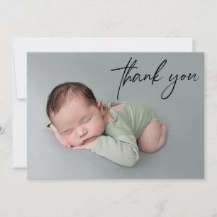 Anuncio Manejo Gracias Personalizado Script Foto Bebé