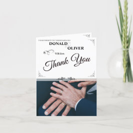 Anuncio Manos de una pareja Boda gay con anillos