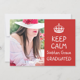 Anuncio Mantener la graduación de la calma roja personaliz