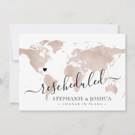 Anuncio Mapa de Tan de Boda de Destino Reprogramado y Posp