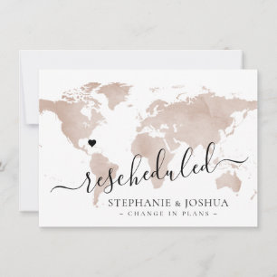 Anuncio Mapa de Tan de Boda de Destino Reprogramado y Posp