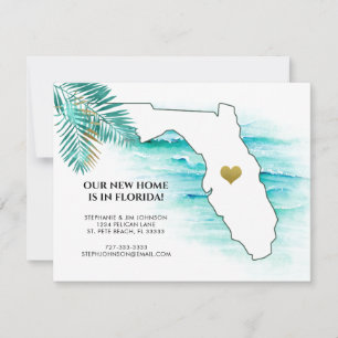 Anuncio Mapa del Estado de Florida Corazón de Oro Nuevo Ho