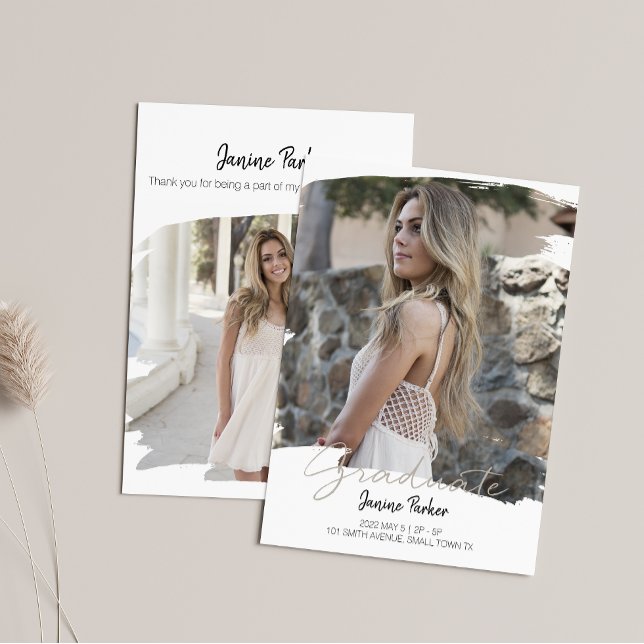 Anuncio Marco Boho moderno añade tu foto de graduación (Subido por el creador)