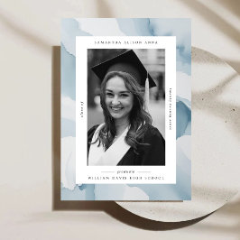 Anuncio Marco de color de agua Graduación elegante