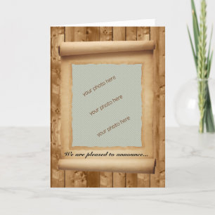 Anuncio Marco de desplazamiento de pergamino para Invitaci