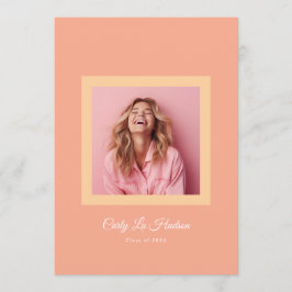 Anuncio Marco de graduación de foto minimalista pastel sim