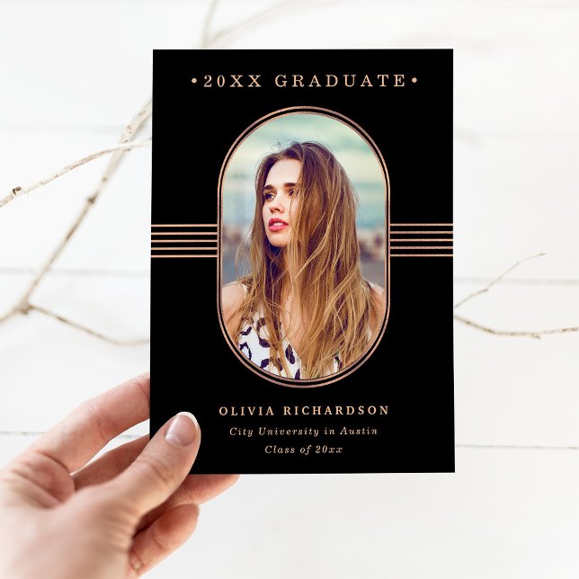 Anuncio Marco elegante | Graduación de fotografías de Rosa (Subido por el creador)