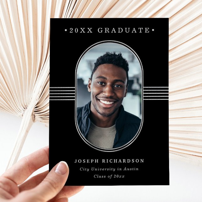 Anuncio Marco elegante | Graduación de fotografías en negr (Subido por el creador)