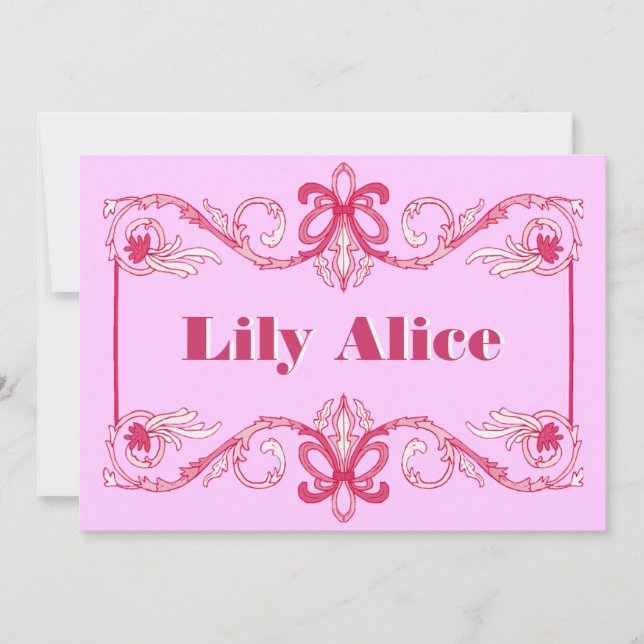 Anuncio Marco elegante y floreciente (Anverso)