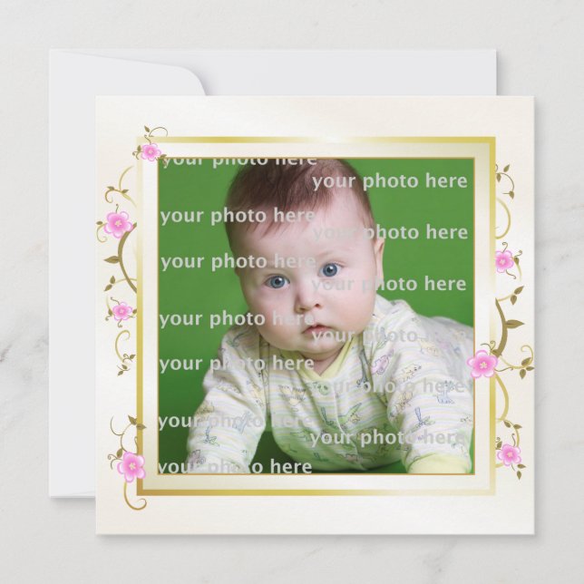 Anuncio Marco floral elegante (Anverso)