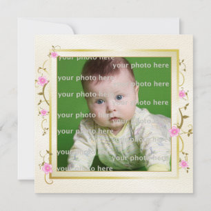 Anuncio Marco floral elegante