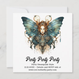 Anuncio Mariposa Cabello de Mecánico Boda Steampunk 