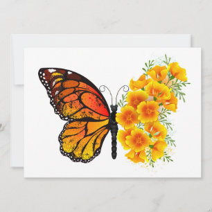 Anuncio Mariposa de flores con amapola amarilla de Califor