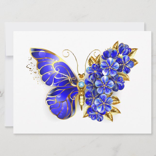 Anuncio Mariposa Flor Zafiro (Anverso)