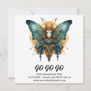 Anuncio Mariposa Saltadora de Relojería Boda Steampunk 