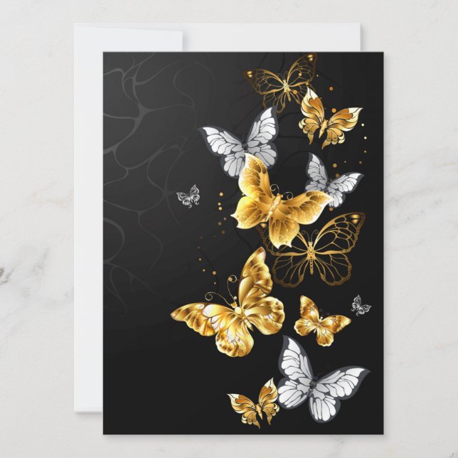 Anuncio Mariposas doradas y blancas (Anverso)