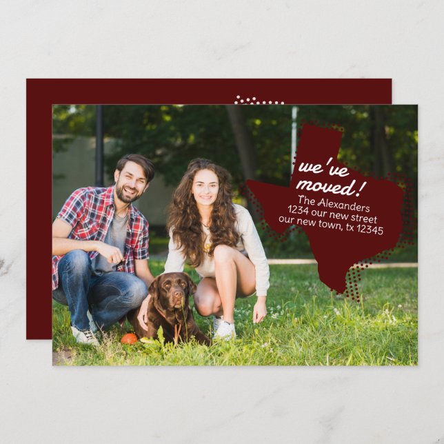 Anuncio Marrón que nos hemos mudado - Tejas montadas mudán (Anverso / Reverso)