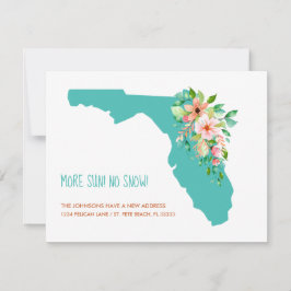 Anuncio Más Sun No Snow Florida Map Floral Nueva dirección