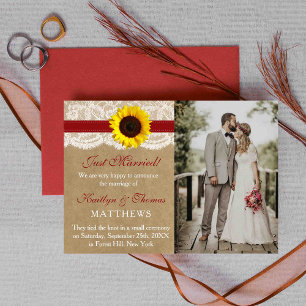 Anuncio Matrimonio de fotos del Boda del girasol Kraft rús