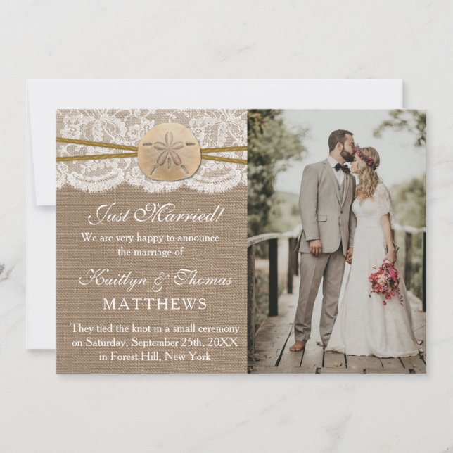 Anuncio Matrimonio de la foto de matrimonio del Dólar de A (Anverso)