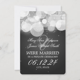 Anuncio Matrimonio Elopement Glow & Sparkle Black