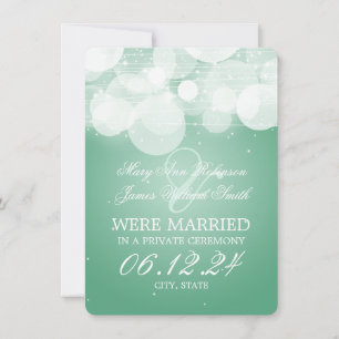 Anuncio Matrimonio Elopement Glow & Sparkle Mint