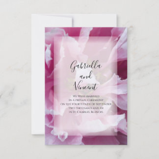Anuncio Matrimonio entre personas de raza rosada/Invitació