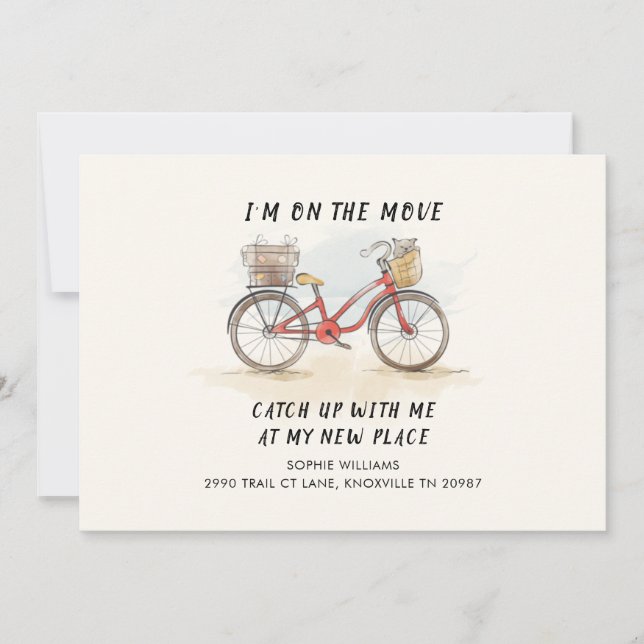 Anuncio Me he mudado con la movida de la bicicleta de la é (Anverso)