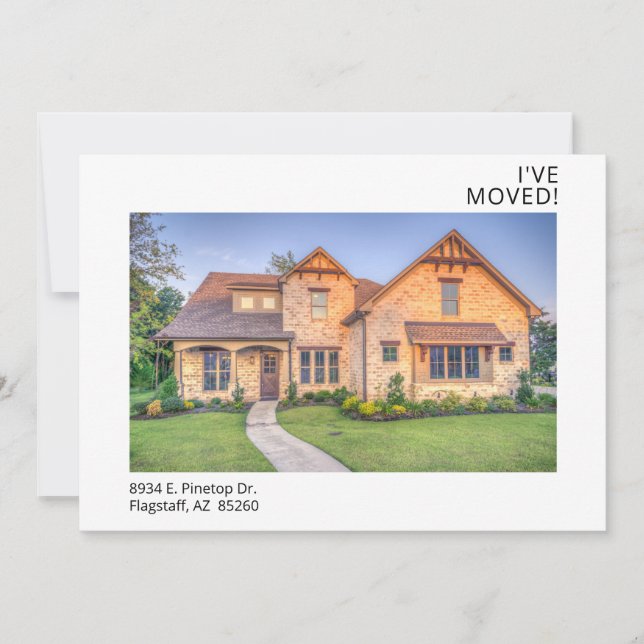 Anuncio Me he mudado de foto moderna (Anverso)