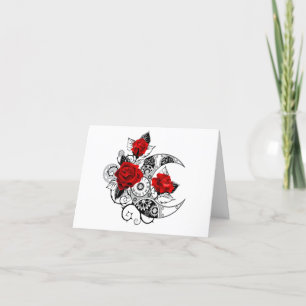Anuncio Media luna mecánica con rosas rojas