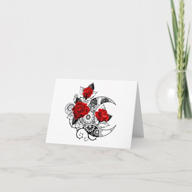 Anuncio Media luna mecánica con rosas rojas (Anverso)
