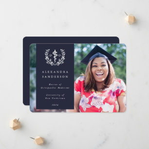 Anuncio Médica blanco y naval de medicina osteopática