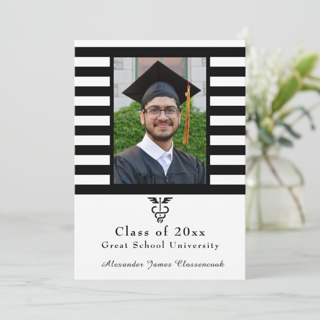 Anuncio Médica de Atención de la Salud Negra Graduado de l (Anverso de pie)