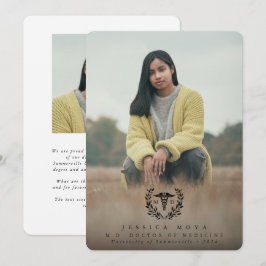 Anuncio Médica de Graduación de Medicina de Black Caduceus