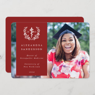 Anuncio Médica rojo + blanco de la medicina osteopática