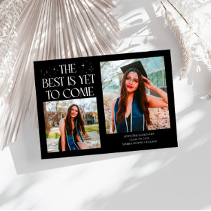 Anuncio Mejor Está Por Llegar Foto de Graduación Negra