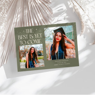 Anuncio Mejor Está Por Llegar Verde Sage Foto de Graduació