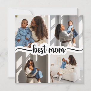 Anuncio Mejor Mamá Personalizada 4 Collage de fotos