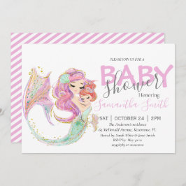 Anuncio Mermaid Baby Shower Dulce Sirena