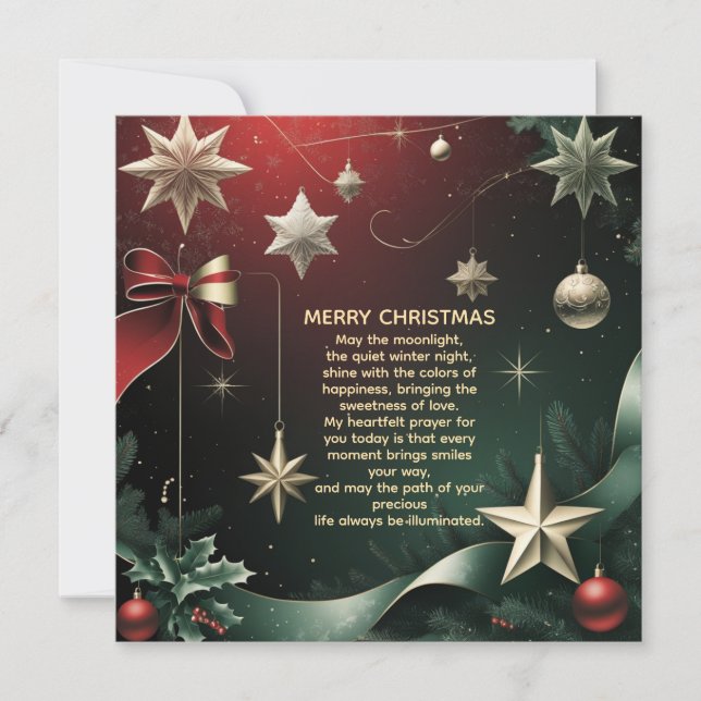 Anuncio Merry Christmas elegant Stars & Festive  (Anverso)